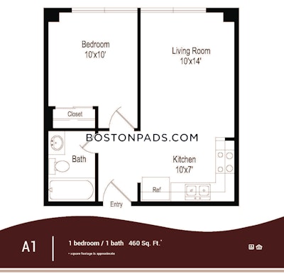 Downtown 1 Bed 1 Bath BOSTON Boston - $3,000 No Fee