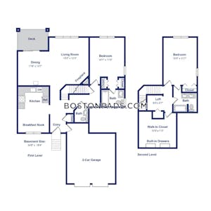Waltham Apartment for rent 2 Bedrooms 2 Baths - $3,495
